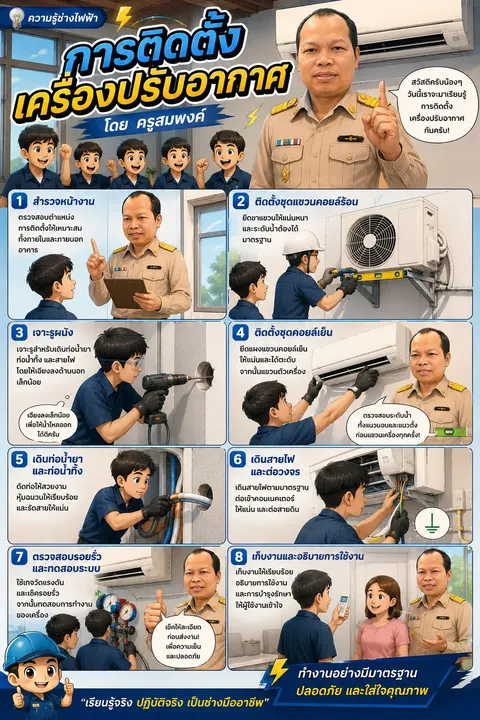 การติดตั้งเครื่องปรับอากาศ