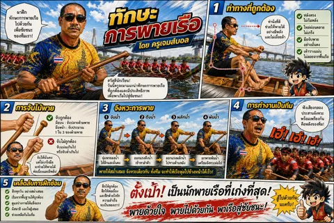 ทักษะการพายเรือ