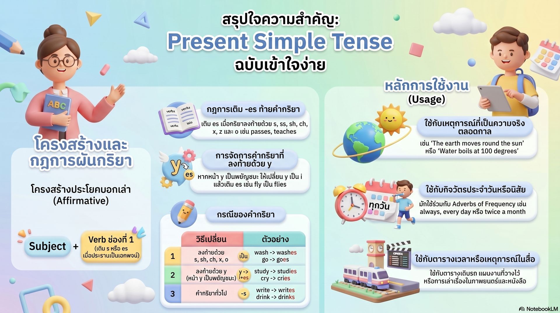โครงสร้าง Present Simple Tense