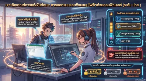 ทักษะการเขียนแบบและออกแบบไฟฟ้า
