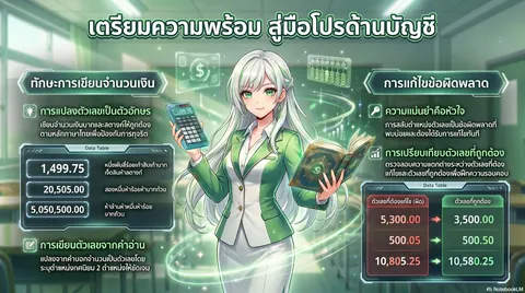 เตรียมความพร้อม สู่มือโปรด้านบัญชี