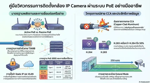 คู่มือติดตั้งกล้อง IP PoE