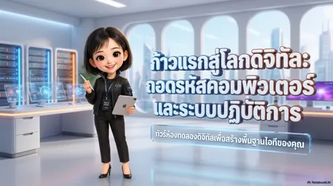 ก้าวสู่โลกดิจิทัลถอดรหัสคอมพิวเตอร์และระบบปฏิบัติการ