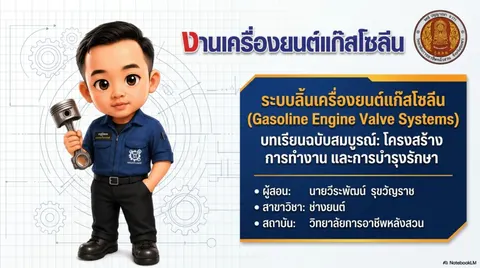 Slide สื่อการสอนงานเครื่องยนต์แก๊สโซลีน
