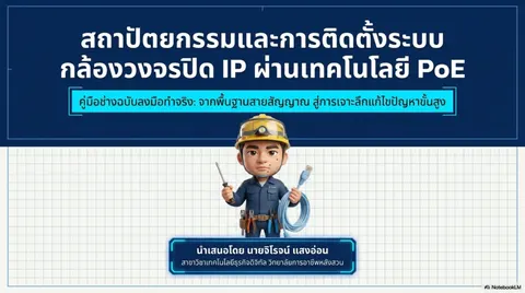 สถาปัตยกรรมและการติดตั้งระบบกล้องวงจรปิดไอพีผ่านเทคโนโลยี PoE 