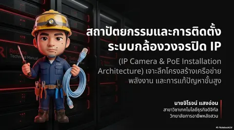สถาปัตยกรรมและการติดตั้งระบบกล้องวงจรปิดไอพีผ่านเทคโนโลยี PoE 