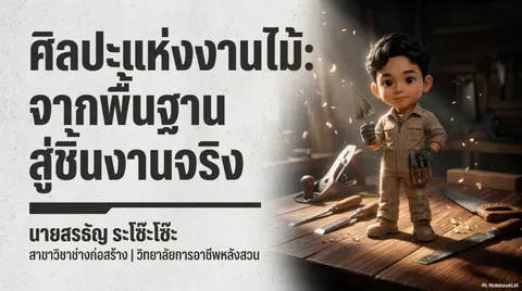 สไลด์สอนงานไม้
