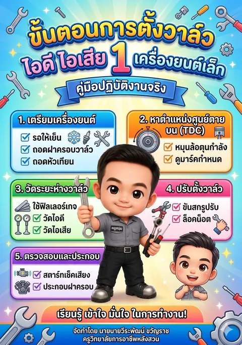 วิธีการปรับตั้งวาลล์ว