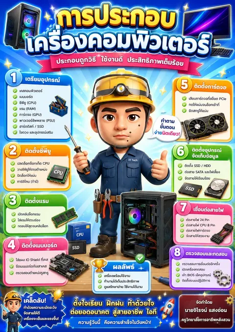 การประกอบเครื่องคอมพิวเตอร์