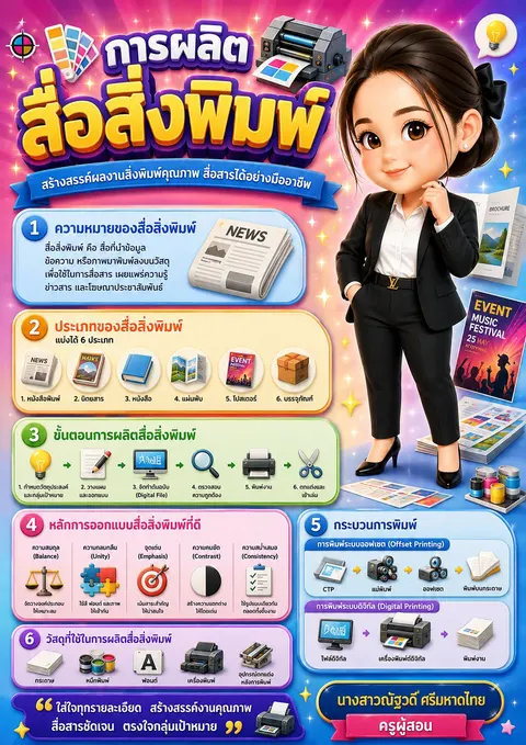 การผลิตสื่อสิ่งพิมพ์