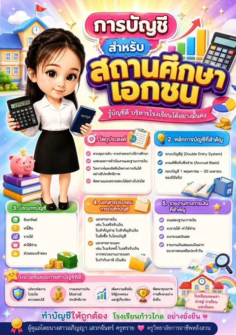 การบัญชีสำหรับสถานศึกษาเอกชน
