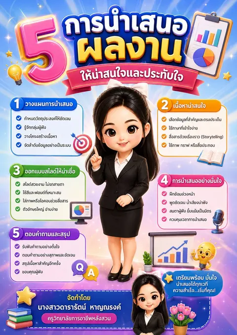 การนำเสนอผลงาน