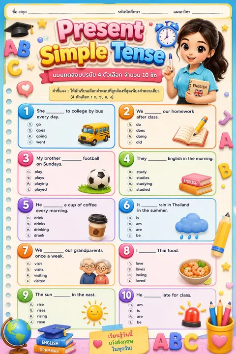 ใบความรู้ Present Simple Tense