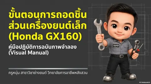 ขั้นตอนการถอด-ประกอบเครื่องยนต์เล็กแก๊สโซลีน