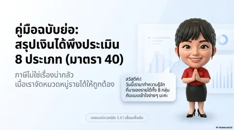 เงินได้พึงประเมินทั้ง 8 ประเภท