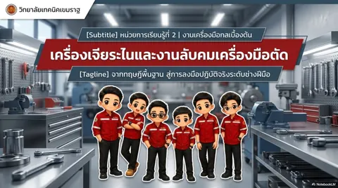 เครื่องเจียระไนและงานลับคมเครื่องมือตัดเบื้องต้น