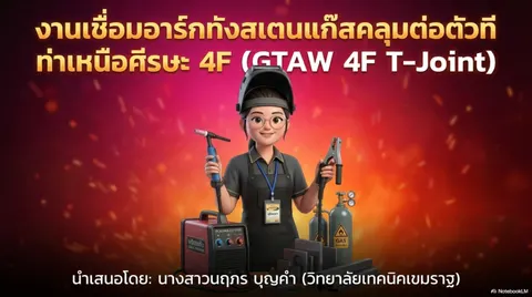 งานเชื่อมอาร์กทังสเตนแก๊สคลุม