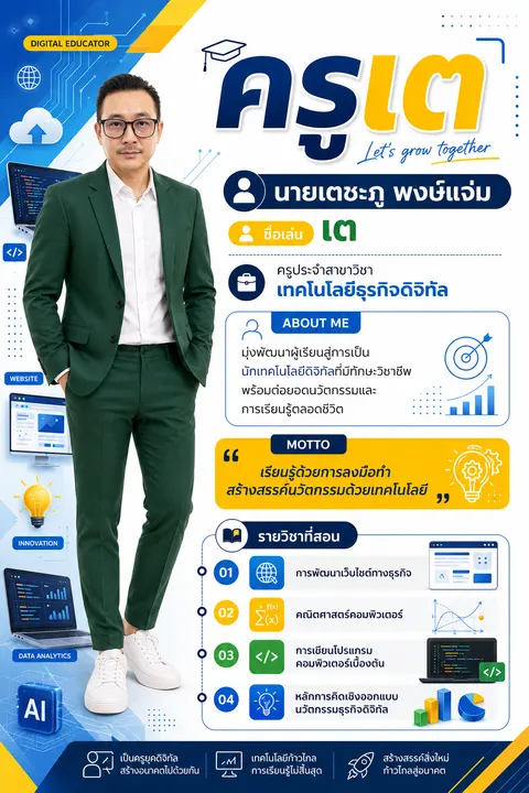โปสเตอร์แนะนำตนเอง