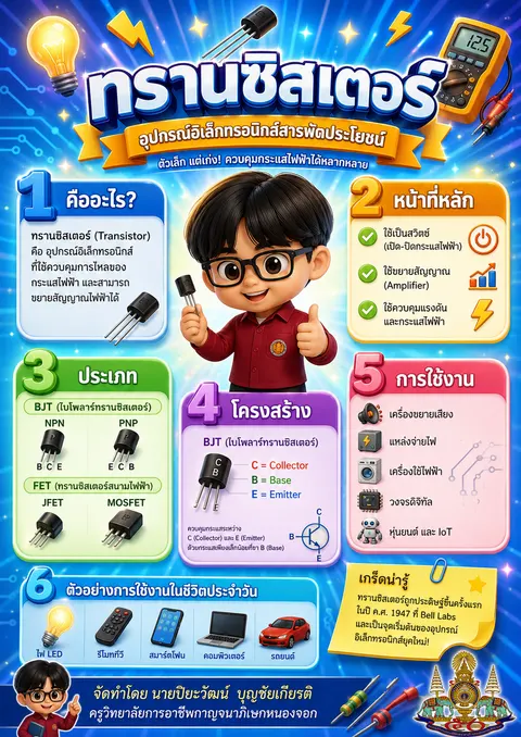 ใบความรู้ทรานซิสเตอร์