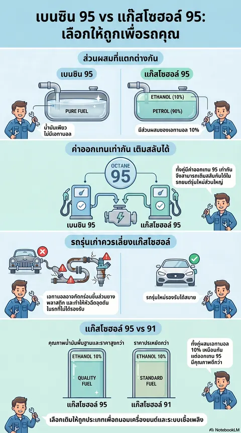 เบนซิน95 และ แก๊สโซฮอลล์95