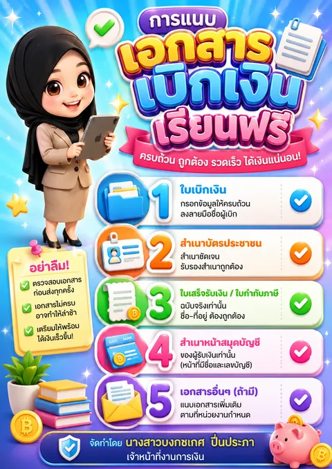 การเบิกเงินเรียนฟรี