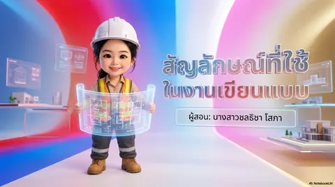 Slide สัญลักษณ์ในงานเขียนแบบ