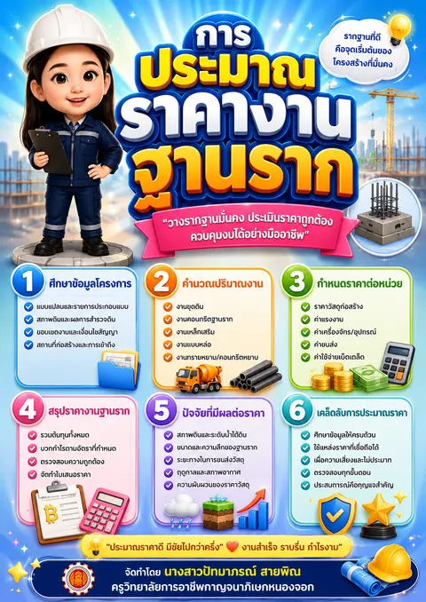 การประมาณราคางานฐานราก