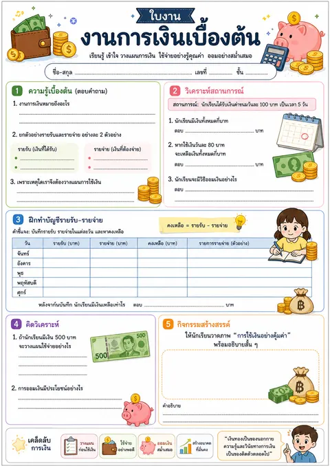 งานการเงินเบื้องต้น