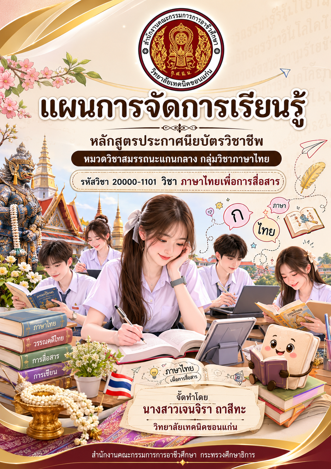 หน้าปกแผนการจัดการเรียนรู้