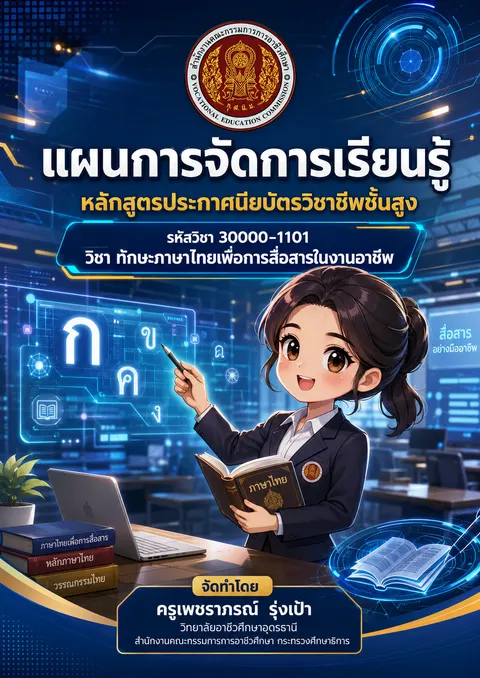 ปกแผนการจัดการเรียนรู้