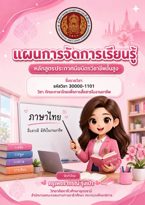 ปกแผนการจัดการเรียนรู้