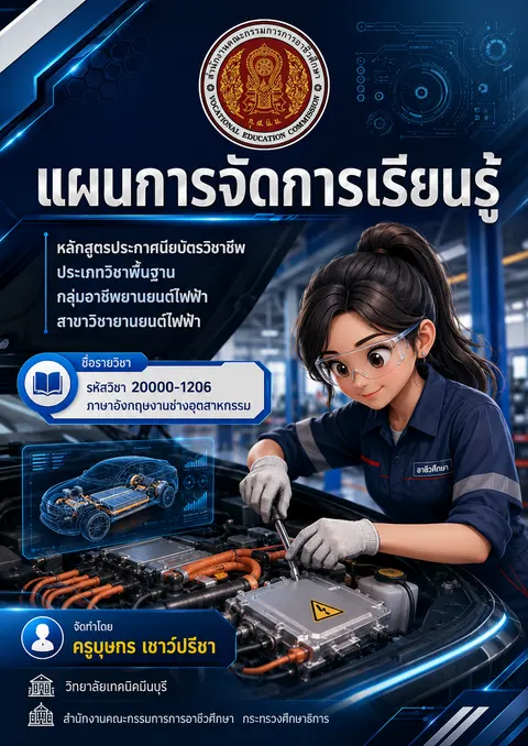 แผนการสอนวิชาภาษาอังกฤษงานช่างอุตสาหกรรม