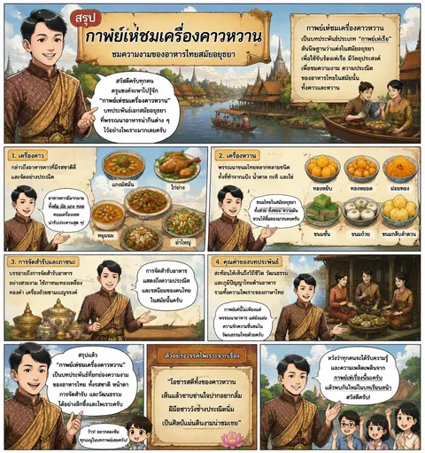 กาพย์เห่ชมเครื่องคาวหวาน