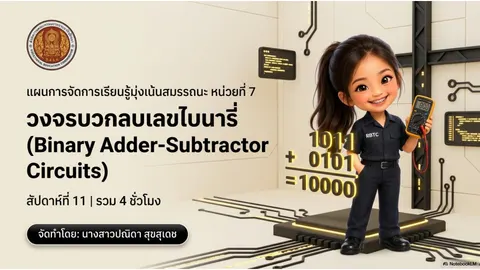 วงจรบวกลบเลขไบนารี่