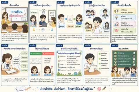 การเขียนเพื่อการสื่อสารอย่างมีประสิทธิภาพ