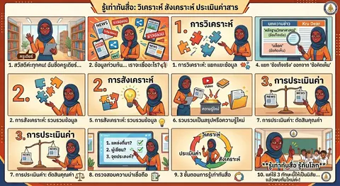 การวิเคราะห์ สังเคราะห์ ประเมินค่าสาร สตอรี่บอร์ด 10 ฉาก