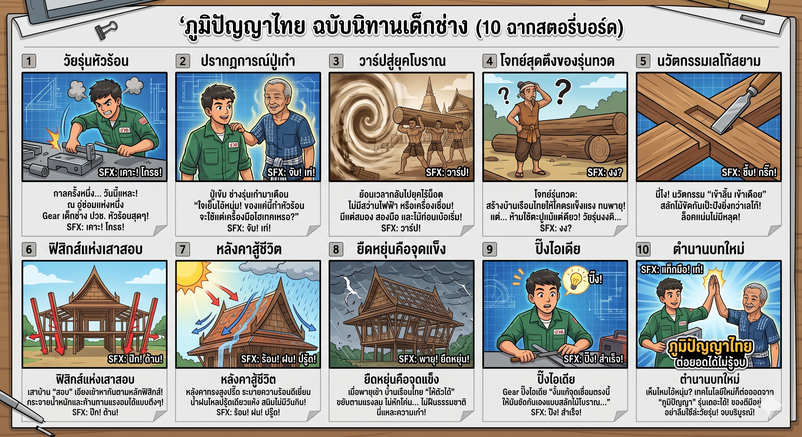 สตอรี่บอร์ด ภูมิปัญญาไทย