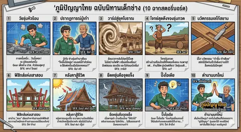 สตอรี่บอร์ด ภูมิปัญญาไทย