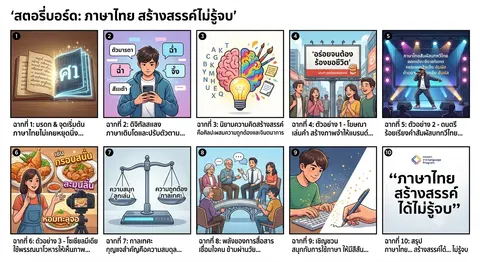 สตอรี่บอร์ด ภาษาไทยสร้างสรรค์