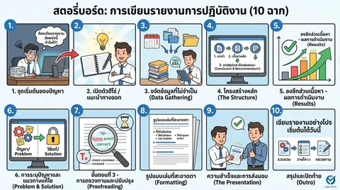 การเขียนรายงานการปฏิบัติงาน