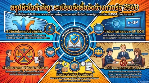 สรุปหัวใจสำคัญจัดซื้อจัดจ้างภาครัฐ