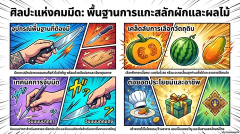 แกะสลักผักและผลไม้