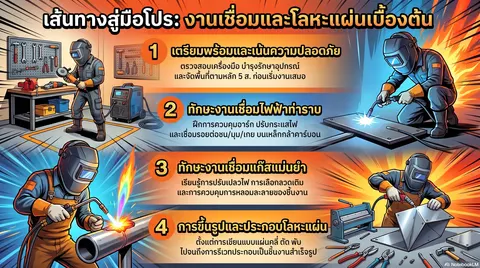 เส้นทางสู่มือโปรงานเชื่อมโลหะ