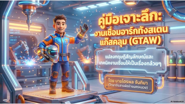 คัมภีร์เจาะลึก งานเชื่อมอาร์กทังสเตนแก๊สคลุม (GTAW)