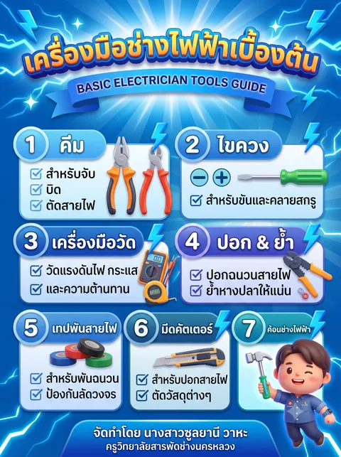 เครื่องมือช่างไฟฟ้าเบื้องต้น
