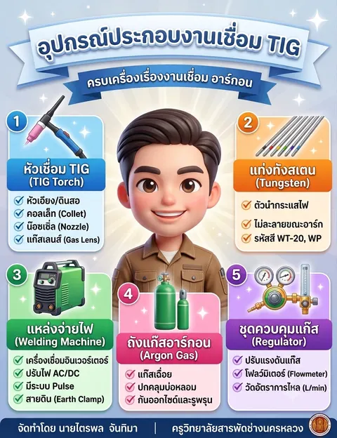 อุปกรณ์ประกอบงานเชื่อมTIG
