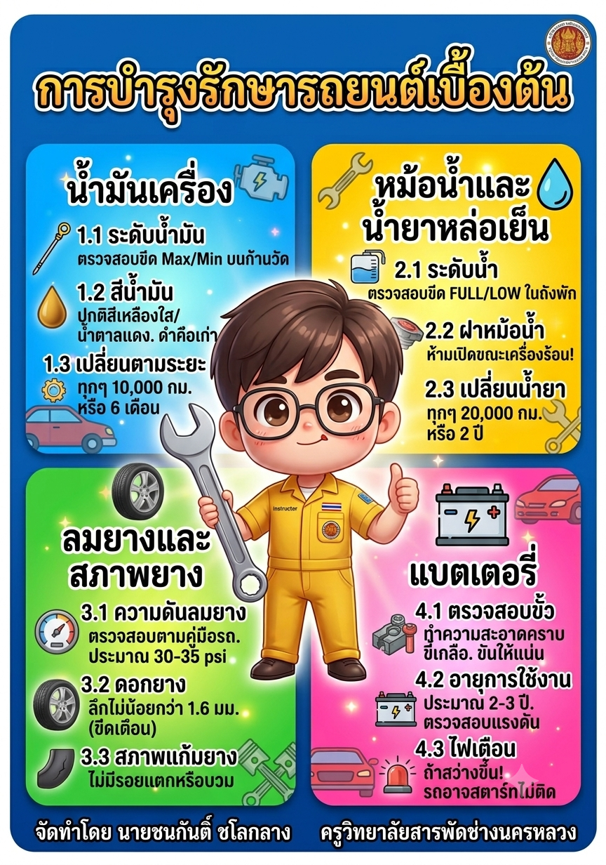 การบำรุงรักษารถยนต์เบื้องต้น