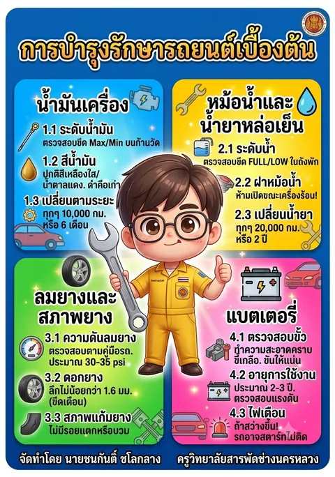 การบำรุงรักษารถยนต์เบื้องต้น
