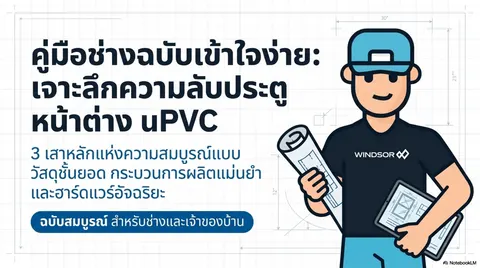 การติดตั้งประตูหน้าต่างไวนิลสำเร็จรูป