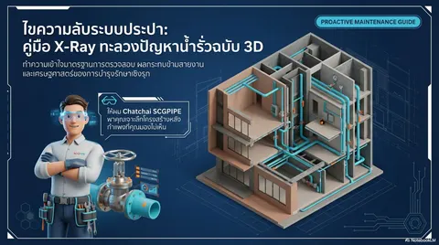 เทคนิคการหาจุดรั่วซึมท่อประปาในอาคาร